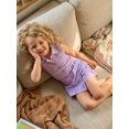 thumbnail image 4 of BemeyourBBs Toddler Baby Girl Summer Clothes Little Baby Girl Summer Outfits Ribbed Knit Turn Down Collar Sleeveless Tank Vest Tops Bowknot Print Skort Shorts Skirt Set, 4 of 9