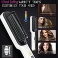 thumbnail image 6 of ZHICHUN Professional Ionic Hair Straightening Brush Fast Heating Ceramic Brush with LED Screen 30 Temperature Settings for Home Travel and Salon Use, 6 of 6