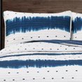 thumbnail image 2 of Lush Decor Jane Shibori Stripe Cotton Reversible Quilt, Full/Queen, Navy, 3-Pc Set, 2 of 10