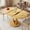 Natural, variant on Laisnet Round Dining Table for 6, 47" Modern Coffee Table, Wooden Kitchen Table for Dining Room Small Space, Black
