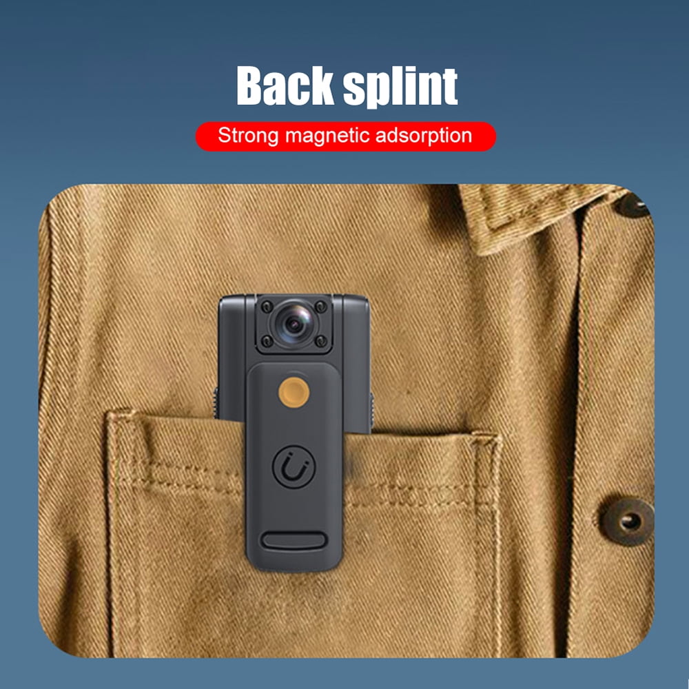 Carevas Body Camera,Audio Video Camera Vision Video Camera TFT Screen Vision Body Camera 1.54in 150Wide 180Lens Rotatable 7 Battery Body - Vision Audio Video 150° 180° Inch Battery Powered