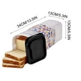 thumbnail image 2 of Bread Storage Container with Tray, Fresh Bread Storage Container, Clear Bread Saver, Plastic Bread Box,Suitable for storing toast and various types of Bread, 2 of 6