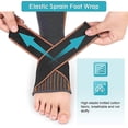 thumbnail image 3 of Ankle Brace Achilles Tendonitis Support, Ankle Foot Wrap Sleeve With Dual Strap, Plantar Fasciitis Compression Socks For Sports Protection Injury Reco, 3 of 5