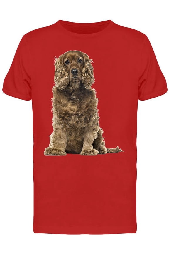 Furry English Cocker T-Shirt Men -Image by Shutterstock, Male x-Large