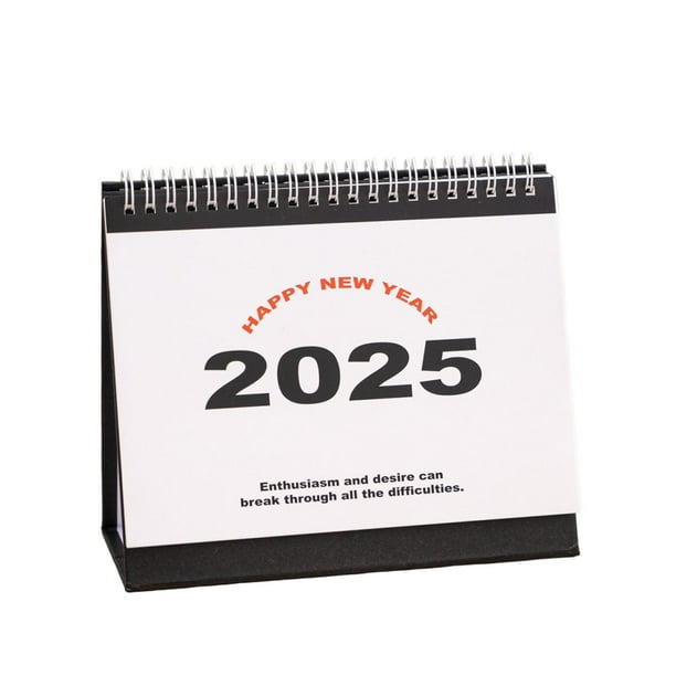 Calendario de escritorio 2025-2026 | Planificador mensual de 11x17 con diseño abatible vertical | Minicalendario portátil para oficina, hogar, aula y estudiantes | Encuadernación resistente de doble