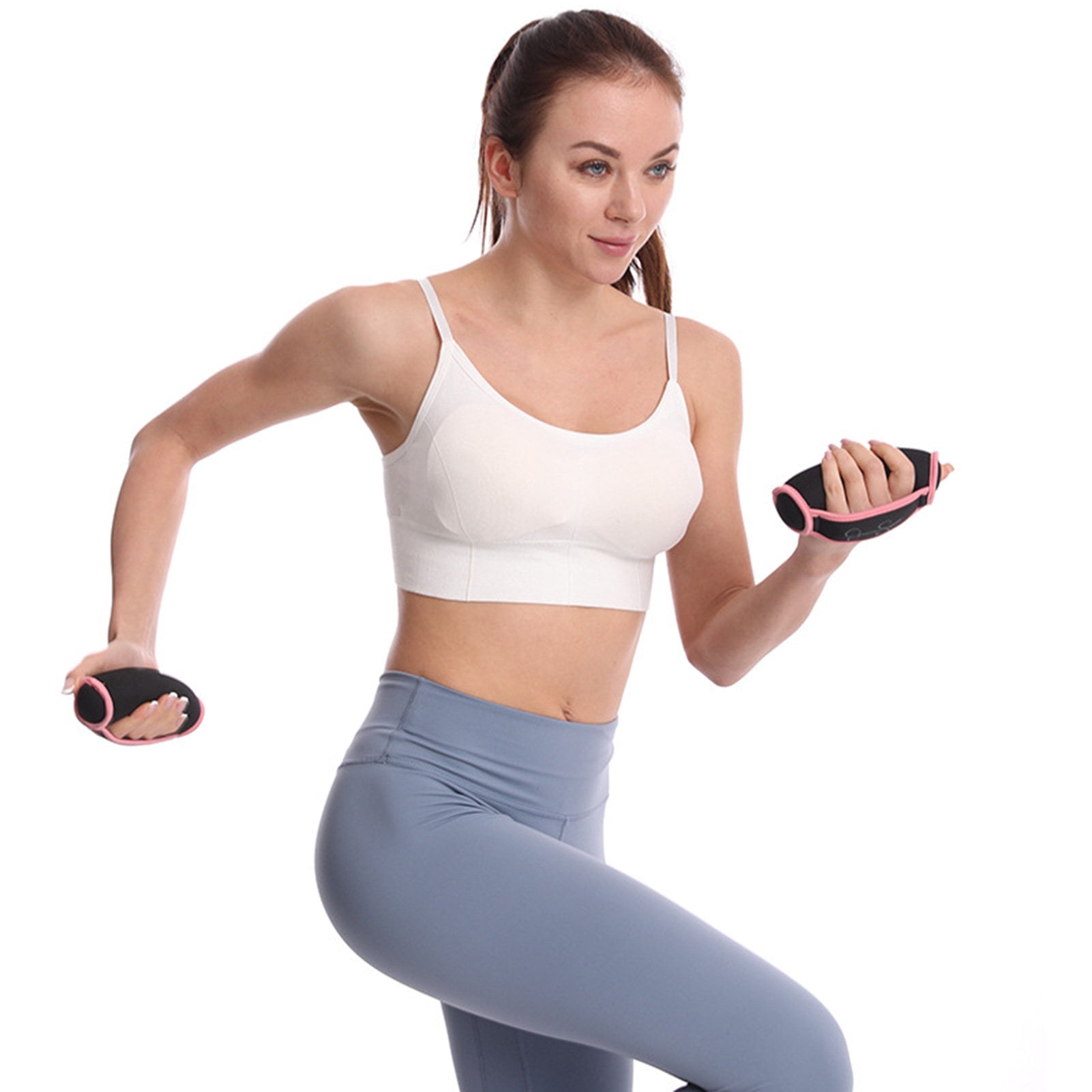 Sportteer Hand Weights Dumbbell Walking Weight 2Pcs Hand Weights with Strap Reusable Physical Therapy Running Jogging Training Sandbag Dumbbell Set