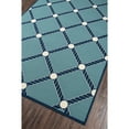 thumbnail image 3 of Momeni Geometric Geometric & Abstract Coastal/Modern/Contemporary Area Rugs, Blue/White, 79" x 43", 3 of 5