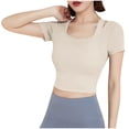 thumbnail image 3 of Women's Casual Oversized Solid Color Round Neck Hooded Short Sleeve Blouse Tops Shirts Loose Fit Soft Daily Wear Streetwear Loungewear Fashion Essential Gift for Women | CSEONE,White L, 3 of 9