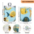 thumbnail image 3 of Tropical Fishes Water Plant Starfishes Cartoon Translucent Plastic Cans Storage Canisters with Lid Set of 2, 3 of 7