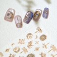 thumbnail image 4 of Calcomanías para uñas BLGTGH con relieve 5D de estrellas y lunas, 4 of 7