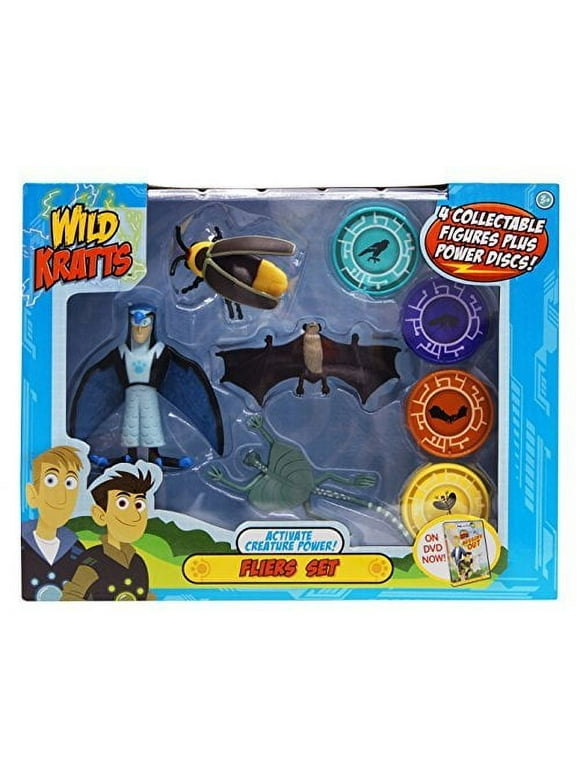 Wicked Cool Toys Wild Kratts 4-Pack Creature Power Action Figure, Fliers