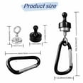 thumbnail image 5 of 4pcs Heavy Type Magnetic Hook with Carabiner Clip Strong Magnetic Tent Hook for Camping Lights Tent Accessories, 5 of 15