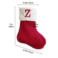 thumbnail image 3 of Christmas Stocking for Kids | Knitted Wool Hosiery with Embroidered Letter Design | Festive Candy Cane Gift Bag | 7x5.5 Inch Holiday Decoration, 3 of 6