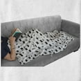 thumbnail image 6 of Pet Soft Flannel Fleece Throw Blanket, Cats in Outer Space with Constellation Stars Baby Childish Humor Kids Nursery, Cozy Plush for Indoor and Outdoor Use, 70" x 90", Black and White, by Ambesonne, 6 of 6