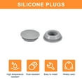 thumbnail image 4 of Uxcell 15pack Silicone Plugs, Rubber Round Snap in Locking Hole Plugs Waterproof Hole Plug for 15.5-17mm Hole, Grey, 4 of 5