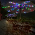 thumbnail image 6 of DURUA 51.18 in Solar Lights Outdoor, ​​IP65 Waterproof Colorful LED Umbrella Lights 8 Modes with Remote, Ground stake & Solar Panel for Beach Tent Camping Garden Party Decor, 6 of 6