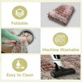 thumbnail image 4 of Socofuz Washable Area Rug, Non-Slip Floor Carpet Vintage Pattern Rug for Living Room, Den, Bedroom, Kids Room, Rusty Red, 4' X 6', 4 of 7