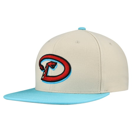 Men's Mitchell & Ness Cream Arizona Diamondbacks Basic Flip Snapback Hat