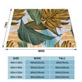 thumbnail image 4 of XMXT Throw Blanket, Yellow Tropical Jungle Print Machine Washable Blankets for Sofa, 40 x 30 inches Multicolor, 4 of 9