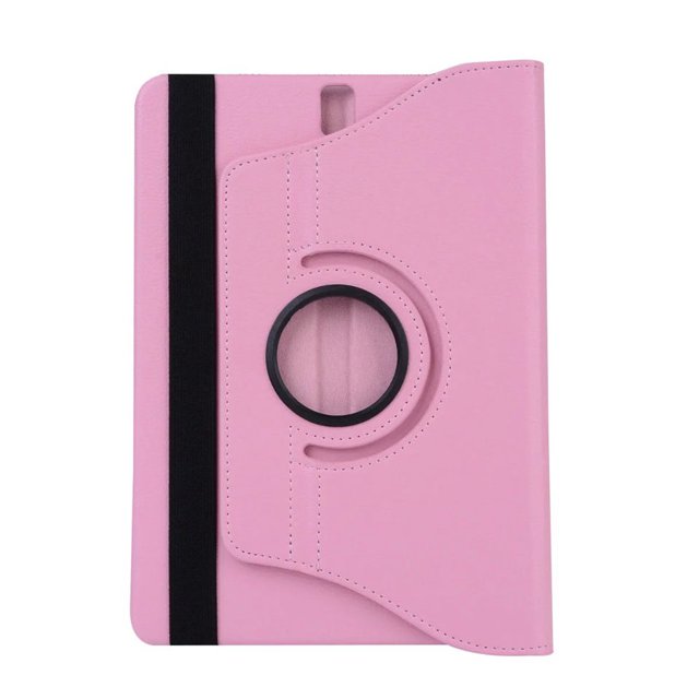 Pour Samsung Galaxy Tab S3 9.7 SM-T820 SM-T825 T829 Tablette Case 360 Rotation Pliage Support Flip Couverture de Protection en Cuir Rose