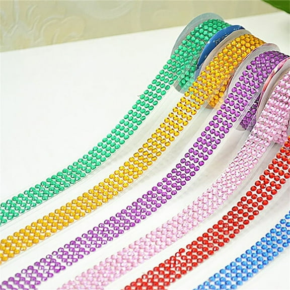 Party Decorations Clearance! 1*Jewelry Tape 2 Pcs Self Adhesive Ribbon Diy Ribbon Stickers for Decoration Car Diy Arts Crafts Wedding