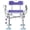 Purple, variant on KEKOY Heavy Duty Shower Chair with Back and Arms, Extra Large Suction Cups, 550lbs Shower Chair for Inside Shower, FSA/HSA Adjustable Bath Chair for Elderly