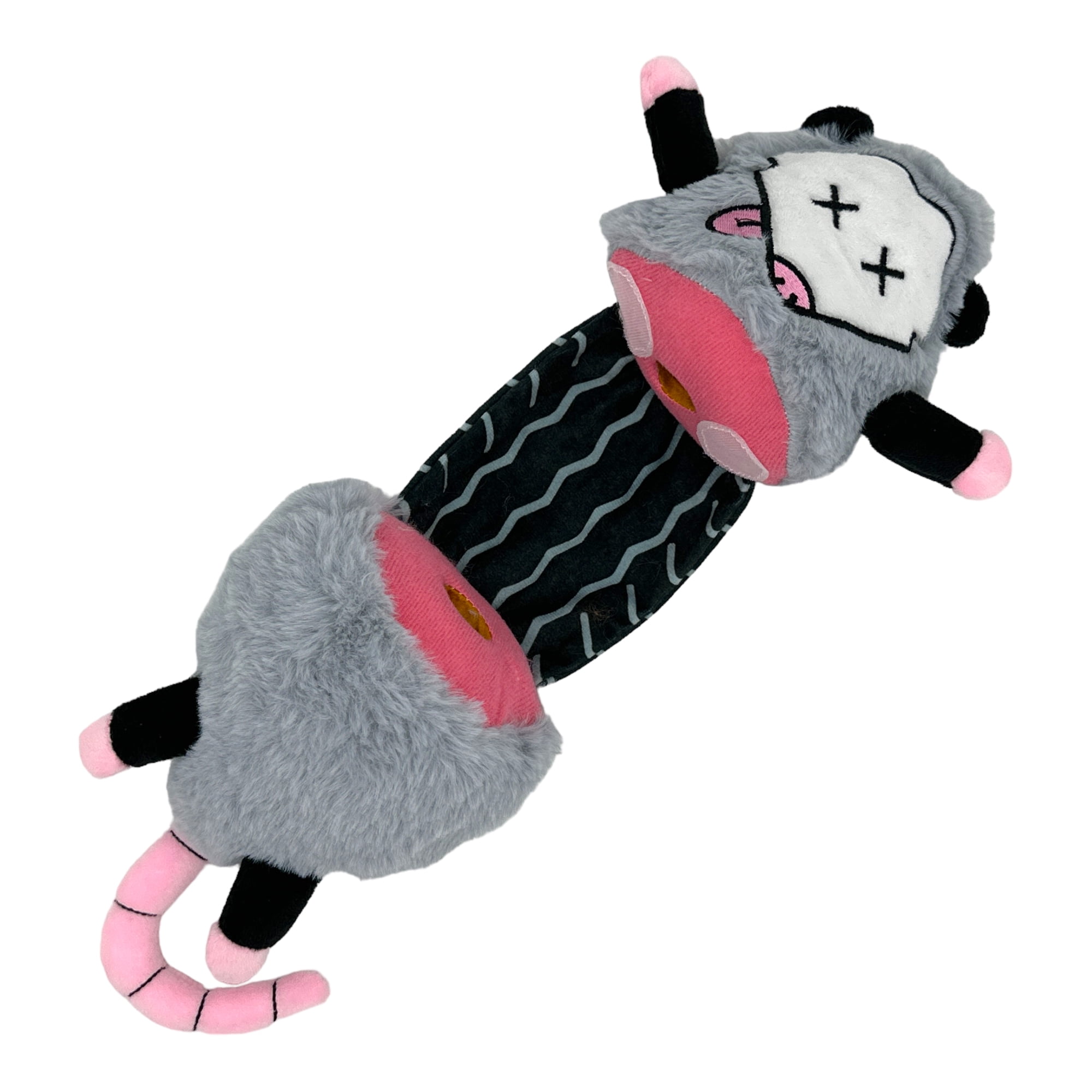 Roadkill Opossum Dog Toy Funny Dead Ran Over Possum Stuffed Chew Toy for Puppies