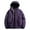 Purple, variant on sususu Men's Winter Thermal Heated with Hood Windproof Cold Weather Insulated Padded Jacket for Outdoor Casual Wear - Green