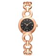 thumbnail image 1 of Regalo de joyería de reloj simple de moda de personalidad exquisita (oro rosa con cara negra), 1 of 1