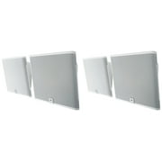 (4) JBL SLP12/T-WH White Low-Profile On Wall Mount 3" 70v Commercial Speakers