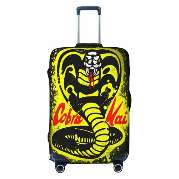 Cobra K-a Luggage Suitcase Covers Elastic Washable Cartoon Luggage Protector Travel Suitcase Protective Cover for Kid And Adult
