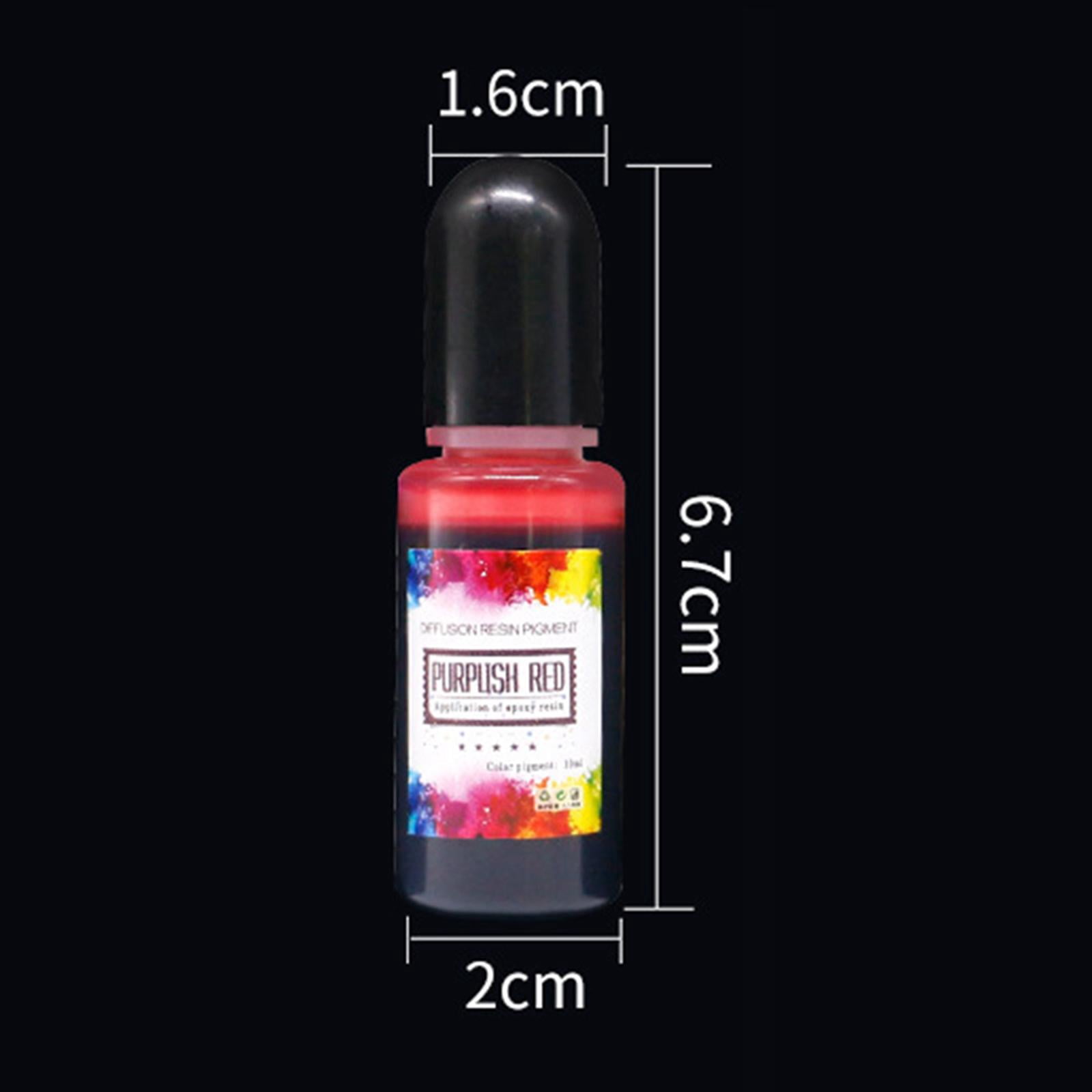 FVDPWYE 24Pcs Ink Set Epoxy Resin Pigment Liquid Dye Concentrate 10ml Each based Ink for