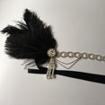 thumbnail image 4 of Crystal Tassels De Los Años 1920 Headpiece Flapper Chain Great Sunnimix Aleta de Cinta de cabeza, 4 of 8