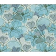 thumbnail image 5 of oneOone Cotton Flex Light Blue Fabric Abstract Line Drawing Floral Diy Clothing Quilting Fabric Print Fabric By Yard 40 Inch Wide, 5 of 6