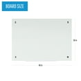 thumbnail image 2 of Bi-Silque GL084407 36 x 48 in. Non-Magnetic MasterVision River Glass Dry-Erase Board, 2 of 8