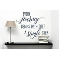 thumbnail image 3 of Every Journey Begins with Just a Single Step Wall Vinyl Decals Lettering Sticker Inspirational Quote Décor, 23x19, Deep Blue, 3 of 5