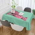 thumbnail image 2 of Yayeee Tablecloths 54" x 54" Rectangle Wrinkle Resistant Party Table Cover, Pink Cheetah, 2 of 8