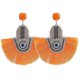 thumbnail image 1 of Aretes Bohemios Borlas Pendientes Con Dedos Pendientes Oorbellen Crystal Lo--E1118 Naranja-Código de modelo 9628 E1118 Naranja, 1 of 5