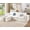 Beige, variant on VanAcc 120" Cloud Modular Sectional Sofa, No-Assembly Oversized Chenille Couch with 76.4" Extra-Deep Chaise, Modern White Cloud Couch for Living Room