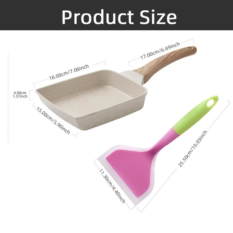 Japanese Omelette Pan,Tamagoyaki Egg Pan Nonstick Rectangle