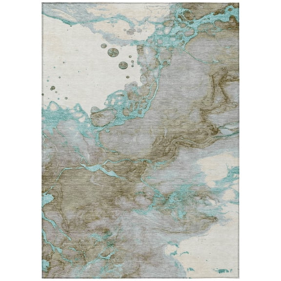 Dalyn Rugs Machine Washable Indoor/Outdoor Chantille ACN2110 Teal 2'6" x 3'10" Rug