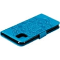 thumbnail image 6 of Mandala Case for iPhone11 6.1, Premium Leather Flip Wallet Card Slots Magnetic Stand Protective Cover Ultra Slim Case with Lanyard, Embossed Flip Cover-Blue, 6 of 14