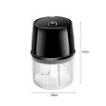 thumbnail image 3 of Usloyux Under $5 Electric Garlic Chopper, USB Rechargeable Food Processor, 250ML Capacity Vegetable Meat Grinder, Mini Food Chopper with Stainless Steel Blades, One Touch Operation, 3 of 9