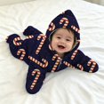 thumbnail image 2 of YunPes Baby Starfish Onesie Winter Warm Fleece Jumpsuit Newborn Wearable Blanket Swaddle Sack Baby One Piece for Halloween Christmas, 2 of 5