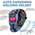 thumbnail image 3 of Welding Helmet, True Color Solar Power Auto Darkening Welding Helmet Welder Hood with Adjustable Shade Range for Mig Tig Arc Sensor Welder Mask, 3 of 8