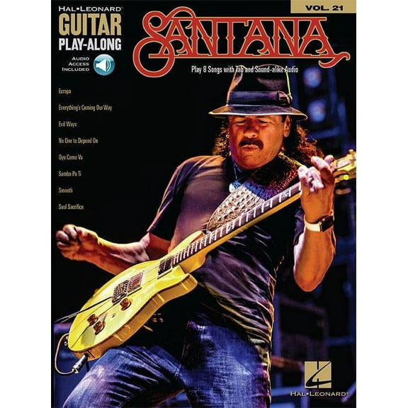 Hal Leonard Santana (Guitar Play-Along Volume 21) Guitar Play-Along Series Softcover Audio Online by Santana