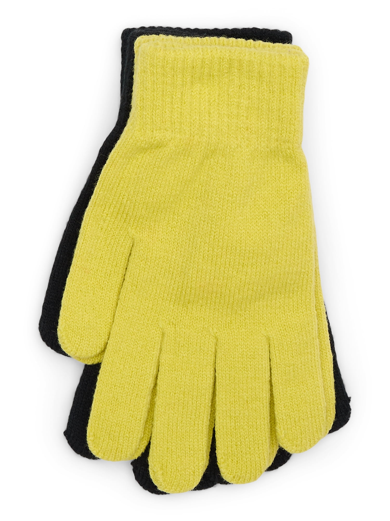 No Boundaries Knit Gloves, 2-Pack, Women's, One Size, Iced Pear