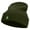 Olive, variant on Honduras National Orchid Embroidered 12 Inch Long Knitted Beanie - Black OSFM