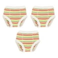 thumbnail image 1 of Under The Nile Organic Cotton Multicolor Stripe Training Pants Set of 3, 2 To 4 Years, 1 of 3