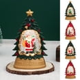 thumbnail image 2 of Tyidzon Christmas Decoration Snow Globe Xmas Tree Shaped 5.7" Small Battery Operated Night Light with Santa Vintage Lighted Ornaments for Table Centerpleces Party Holiday Decor, 2 of 7